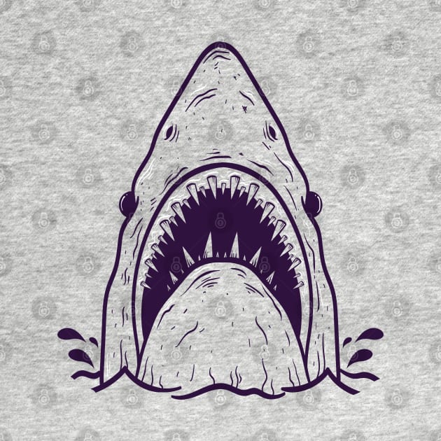 Shark head Design T-shirt STICKERS CASES MUGS WALL ART NOTEBOOKS PILLOWS TOTES TAPESTRIES PINS MAGNETS MASKS by TORYTEE